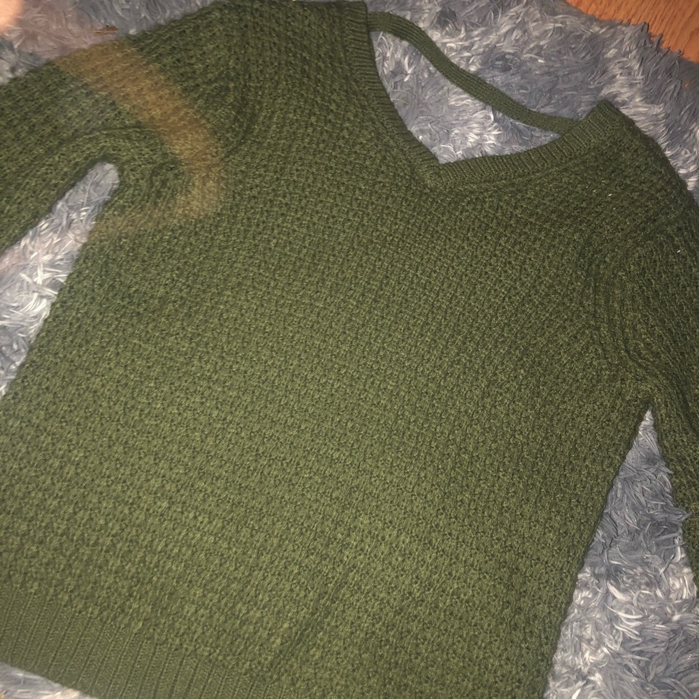 olive green sweater
